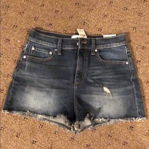 High Waisted Cut Off Jean Shorts